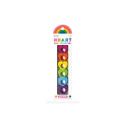 OOLY Heart Rings Washable Assorted Color Crayons 6 pk