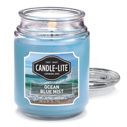 Candle-Lite Blue Ocean Blue Mist Scent Candle Jar 18 oz