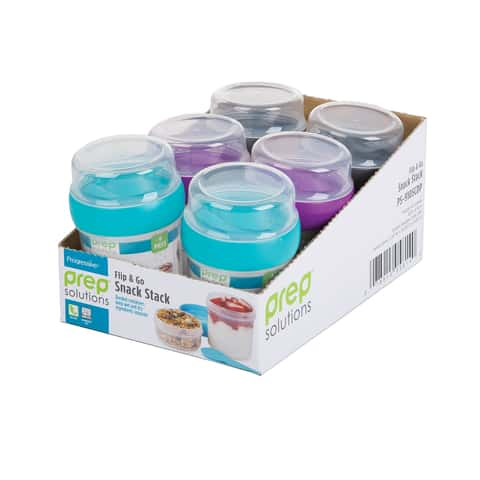 Progressive Prep Solutions Flip & Go Snack Stack Food Container