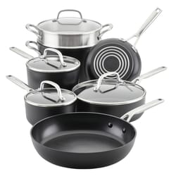 KitchenAid Hard Anodized Aluminum Cookware Set Black Sapphire