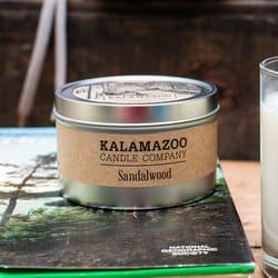 Kalamazoo Candle Company White Sandalwood Scent Classic Candle 5 oz