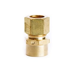 ATC 1/2 in. Compression X 3/8 in. D FPT Brass Coupling