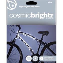 Brightz Cosmic Brightz White LED Bike Accessory ABS Plastics, Silicone/Rubber, Iron, Electronics 1 p