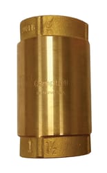 Campbell 1-1/2 in. D X 1-1/2 in. D Yellow Brass Spring Loaded Check Valve