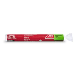 Ace Plastic Sheeting 4 mil X 20 ft. W X 25 ft. L Polyethylene Clear