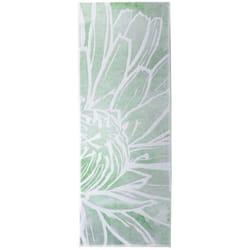 Cozy Living 21 in. W X 54 in. L Multi-color Glorious Blossom Polyester Accent Rug