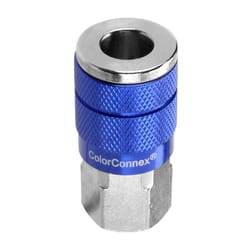 Legacy ColorConnex Aluminum/Steel Air Coupler 1/4 in. 1 pc