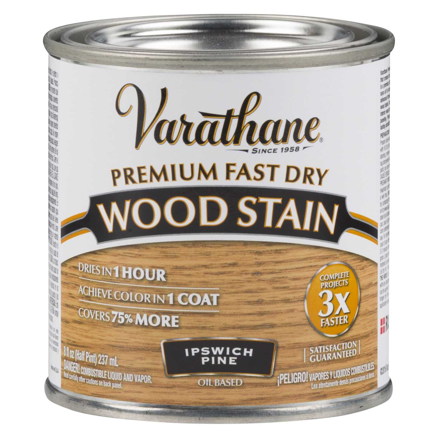 Varathane Premium Fast Dry SemiTransparent Ipswich Pine Wood Stain 0.5