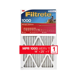 Filtrete 14 in. W X 25 in. H X 1 in. D 11 MERV Pleated Allergen Air Filter 1 pk