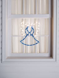 IG Design Blue/White Angel Silhouette Indoor Christmas Decor 24 in.
