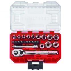Craftsman 1/4 in. drive S Metric 6 Point Mechanic's Tool Set 24 pc