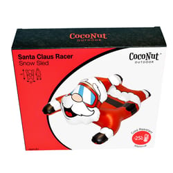 CocoNut Float Santa Claus Racer PVC Snow Tube 54 in.