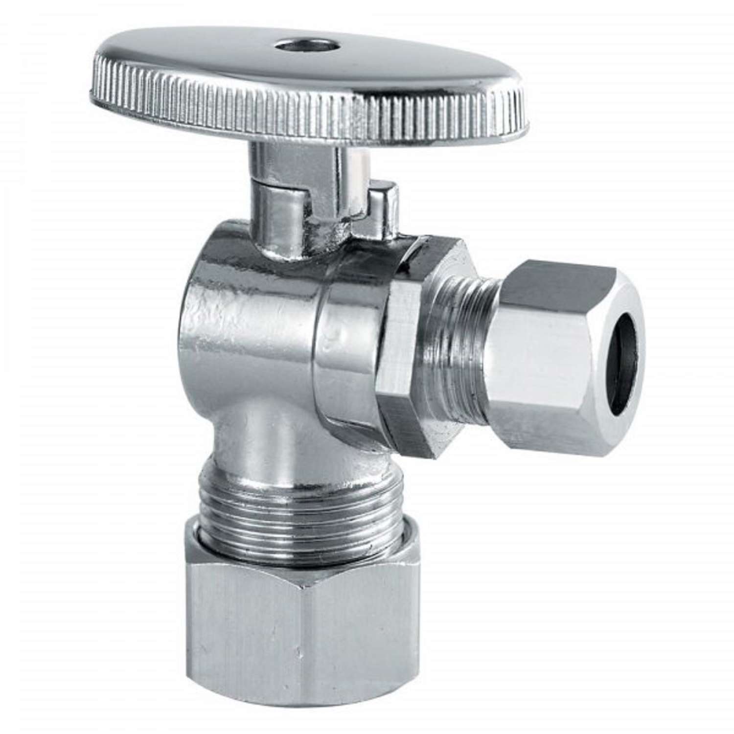 PlumbCraft 3/8 in. Compression in. X 5/8 in. Compression Chrome Plated ...