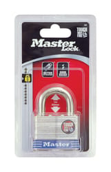 Master Lock 5D Laminated 1-1/2 in. H X 2 in. W Laminated Steel 4-Pin Cylinder Padlock