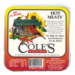 Cole's Hot Meats Assorted Species Beef Suet Wild Bird Food 11.75 oz