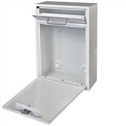 Mail Boss Galvanized Steel Wall Mount White Drop Box