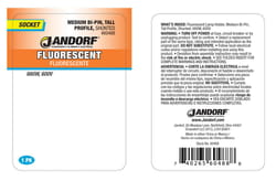 Jandorf Plastic Fluorescent Medium Base Socket 1 pk