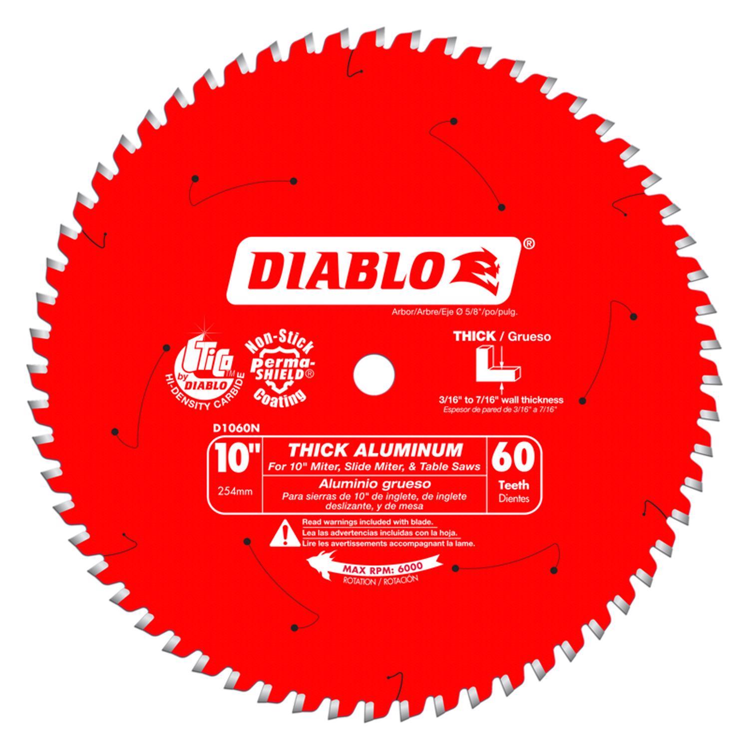 Diablo 10 in. D X 5/8 in. TiCo Hi-Density Carbide Circular Saw Blade 60 teeth 1 pk Sansujyuku sansujyuku.com