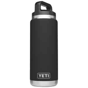 YETI  Rambler  Black  Stainless Steel  Insulated Bottle  BPA Free 26 oz. 