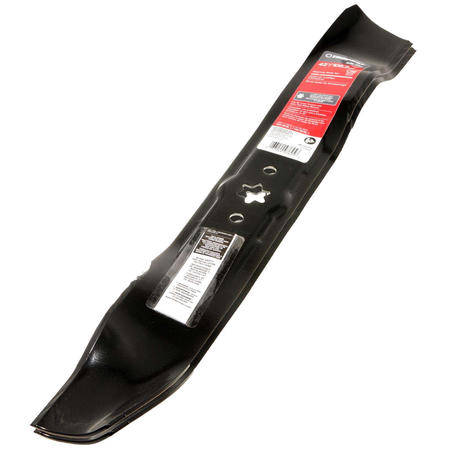 Troy Bilt 42 in. Mulching Mower Blade Set For Riding Mowers 2 pk