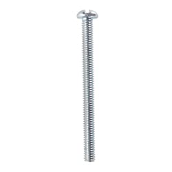 HILLMAN No. 8-32 Ga. X 2 in. L Combination Round Head Zinc-Plated Steel Machine Screws 100 pk