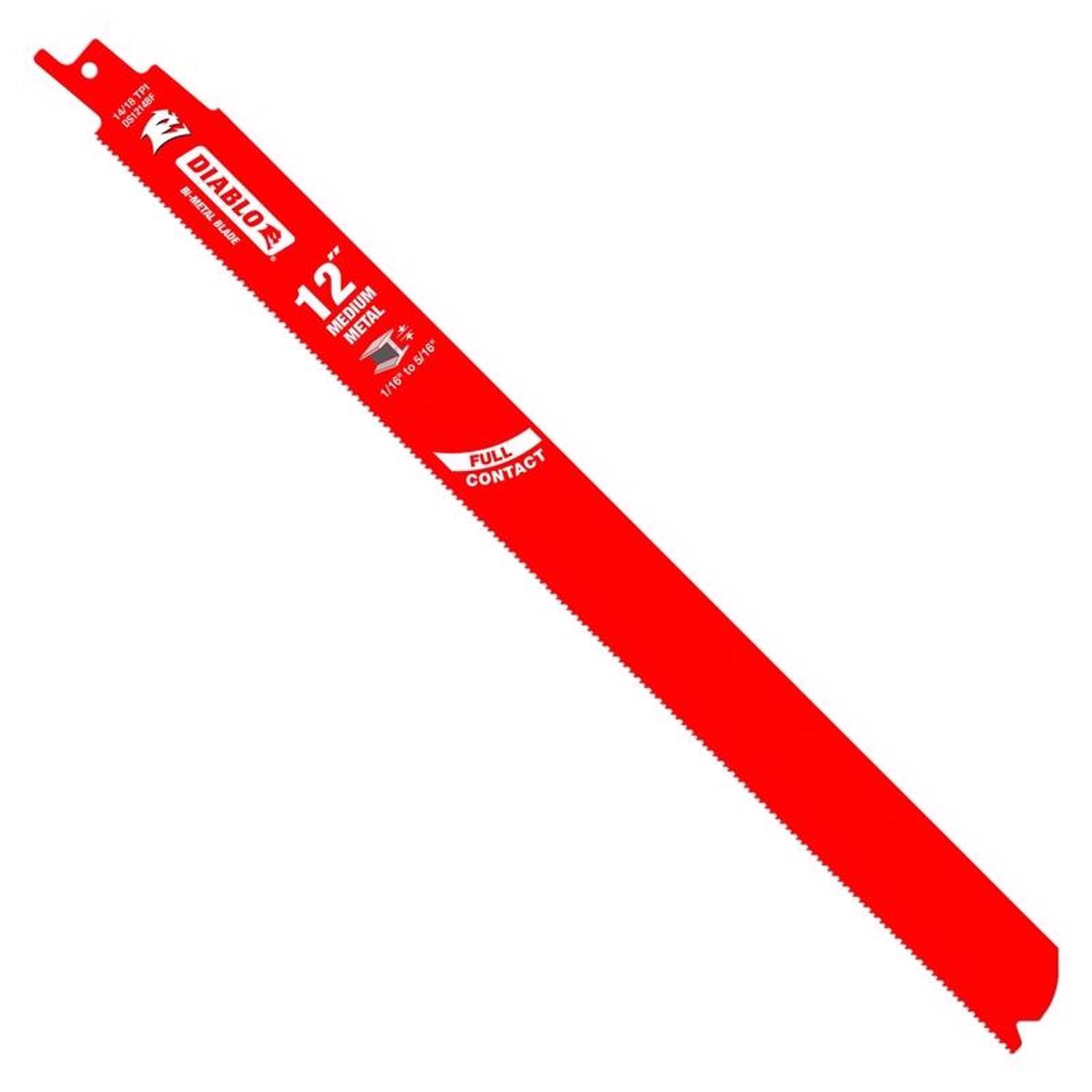 Diablo 12 in. Bi-Metal Reciprocating Saw Blade 14/18 TPI 15 pk Sansujyuku sansujyuku.com