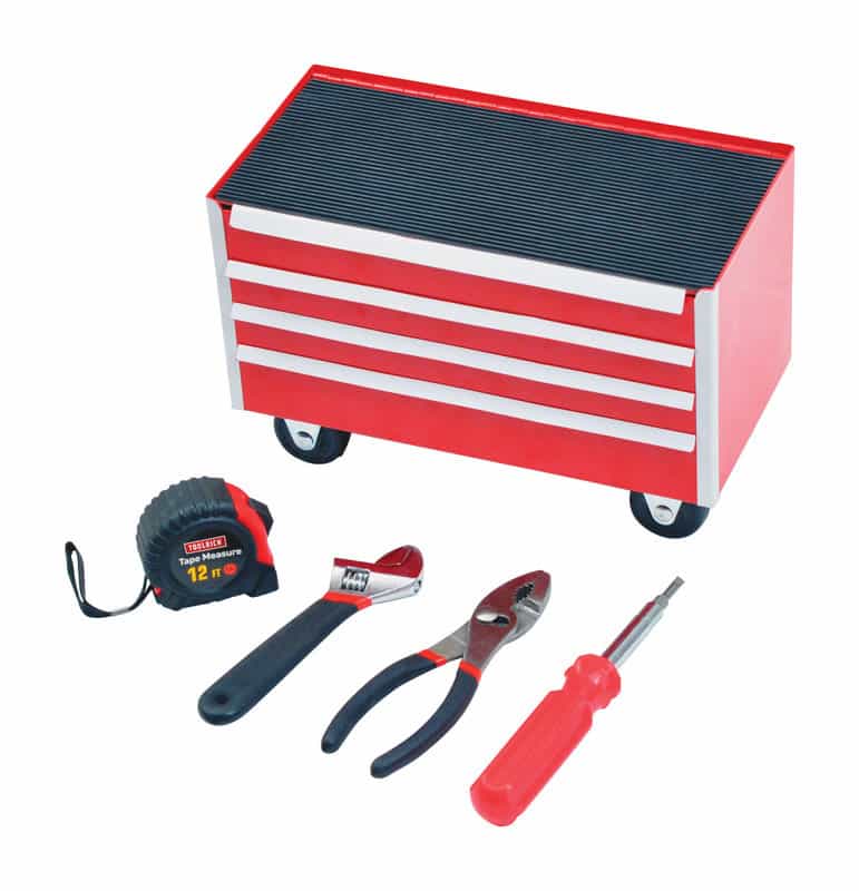 Ace 10 In 4 Drawer Metal Mini Tool Cabinet With Tools 6 75 In H