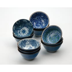 RSVP International Endurance Multi-Colored Porcelain Japanese Bowls 14 oz