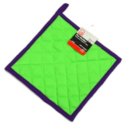 Chef Craft Green and Purple Cotton Pot Holder