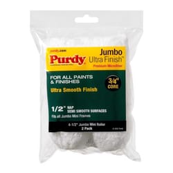 Purdy Ultra Finish Microfiber 4.5 in. W X 1/2 in. Jumbo Mini Paint Roller Cover 2 pk