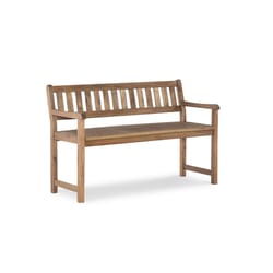 Linon Home Decor Brown Wood Classic Bench 30 in. H X 45 in. L X 20.28 in. D