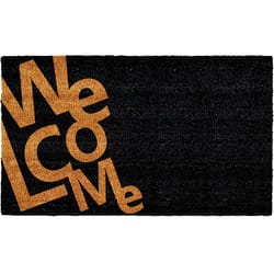 Calloway Mills 2 ft. W X 3 ft. L Black/Natural Coir/Vinyl Door Mat