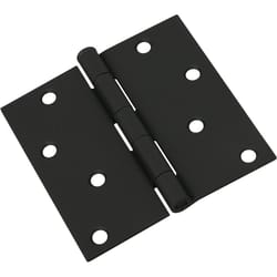 National Hardware 4 in. L Black Door Hinge 1 pk