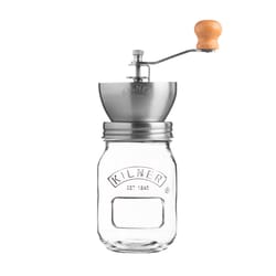 Kilner Clear Glass/Stainless Steel 17 oz. Coffee Grinder