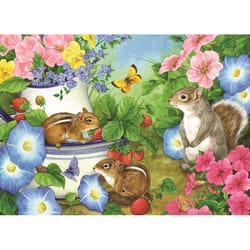 Cobble Hill Squirrel Talk Tray Puzzle Multicolored 35 pc