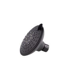 Whedon Blaster Massage Matte Black Plastic 6 settings Wallmount Showerhead 1.8 gpm