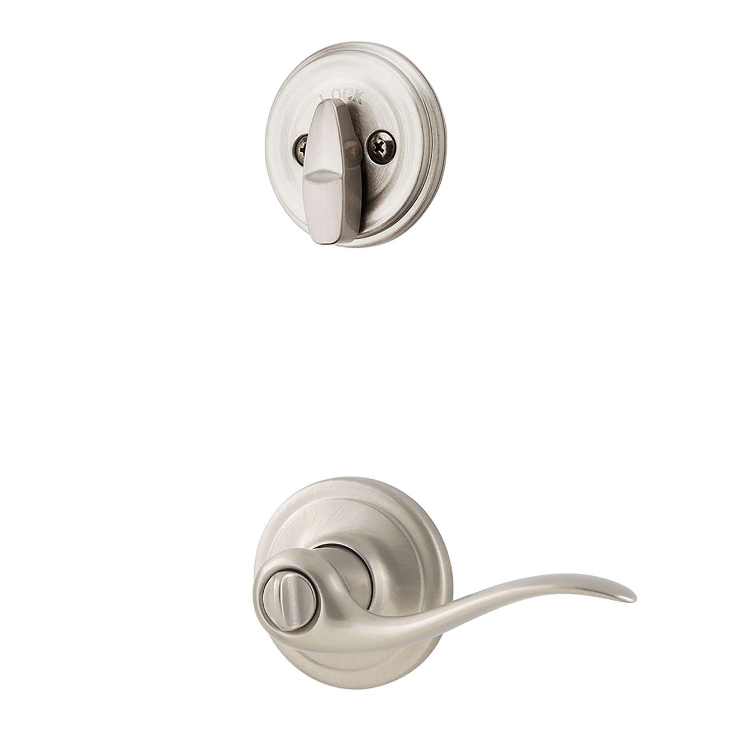 Kwikset Satin Nickel Zinc Entry Handleset Ace Hardware