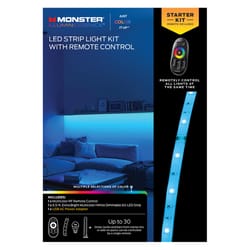 Monster Just Color It Up 6.5 ft. L Multicolored Plug-In LED Smart-Enabled Mood Light Strip Kit with