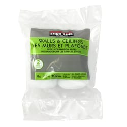 Shur-Line  Knit  3/8 in.  x 4 in. W Trim  Paint Roller Cover  2 pk 