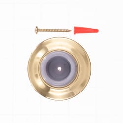 Ace 2-5/16 in. W Solid Brass Gold Wall Door Stop Mounts to door and wall 1/8 in.