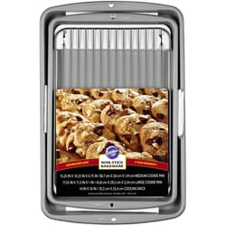 Wilton Cookie Sheets/Cooling Rack Silver