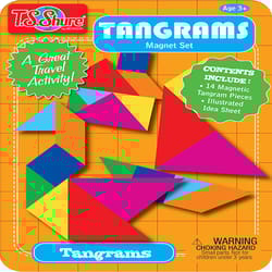 T.S. Shure Tangrams Magnetic Tin Playset Multicolor 15 pc