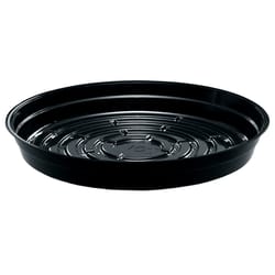 Curtis Wagner Plastics 10 in. D PVC Plant Saucer Black