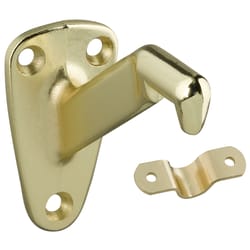 National Hardware Gold Zinc Die Cast w/Steel Strap Handrail Bracket 3.31 in. L 250 lb