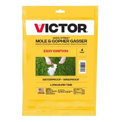 Victor Quick Strike Toxic Gasser Fog For Gophers and Moles 4 pk