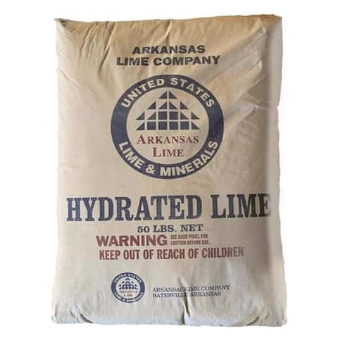 Hydrated lime 50 store lb bag