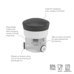 Tovolo Plastic/Stainless Steel Chop N Spin Mini Chopper