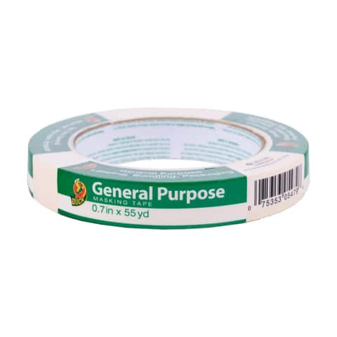 Wide Masking Tape, General Purpose Beige White Painters Tape for