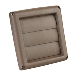 Ace 4 in. W X 4 in. L Brown Plastic Replacement Vent Hood