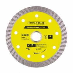 Trade A Blade 4 in. D X 5/8 and 7/8 in. Diamond Turbo Rim Blade 1 each